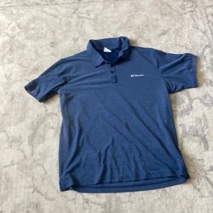 Columbia blue golf shirt